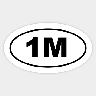 1M - 1 Series Marathon Style Sticker